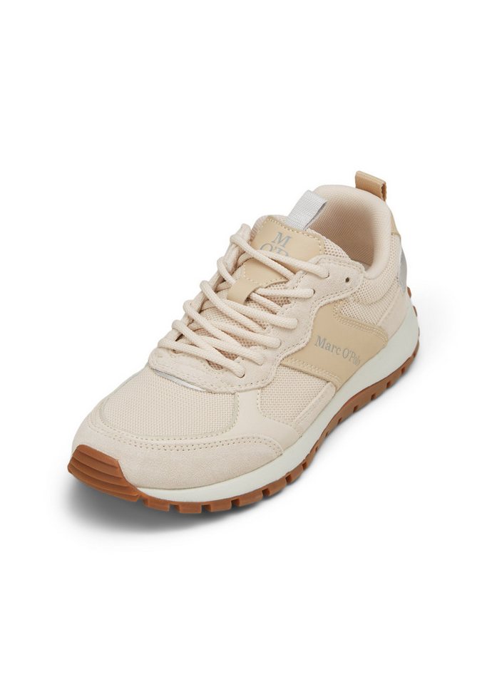 Marc O'Polo aus edlem Rindleder und Mesh-Einsatz Sneaker