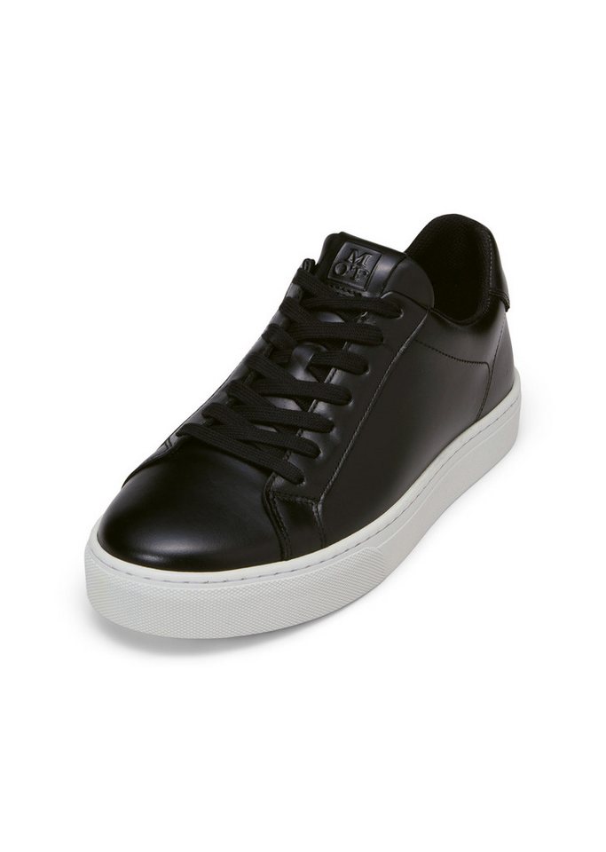 Marc O'Polo aus edlem Rindnappaleder Sneaker (schwarz)