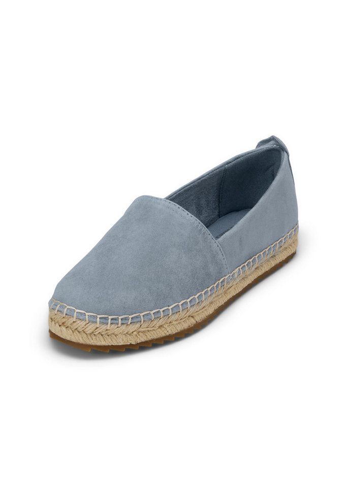 Marc O'Polo aus edlem Velours-Ziegenleder Espadrille (blau)