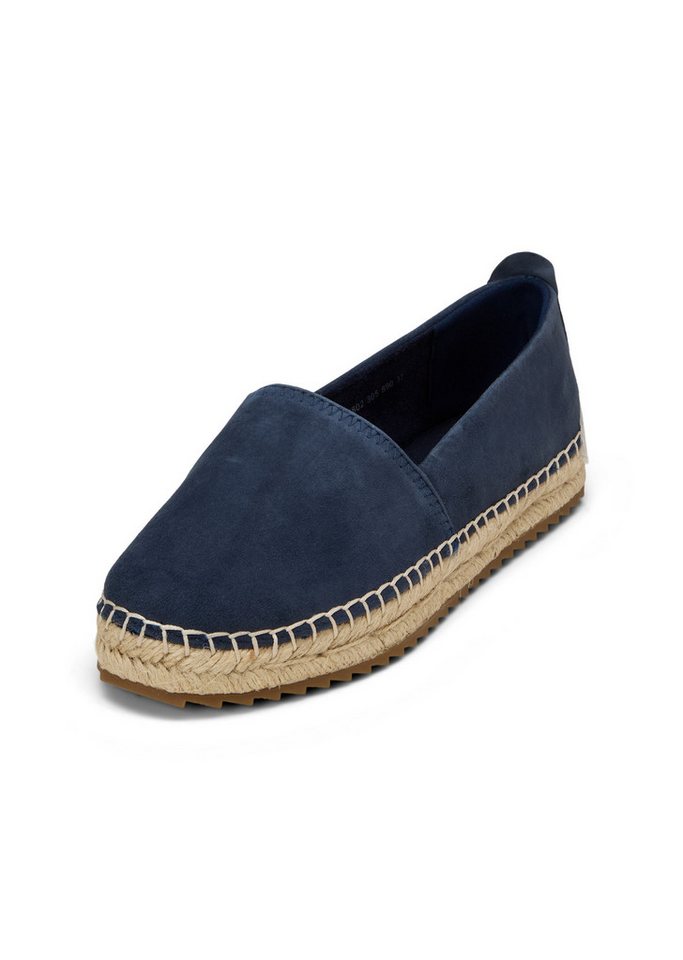 Marc O'Polo aus edlem Velours-Ziegenleder Espadrille (blau)