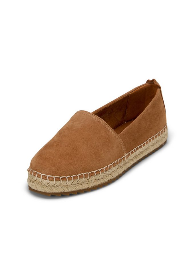 Marc O'Polo aus edlem Velours-Ziegenleder Espadrille (braun)