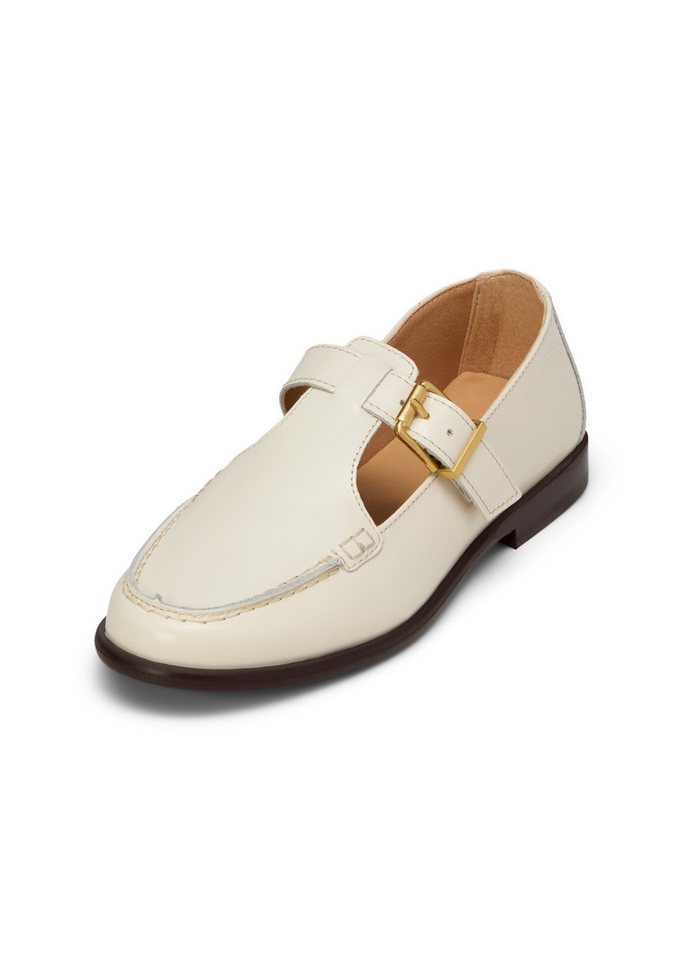 Marc O'Polo aus glänzendem Rindleder Loafer (Raw Cotton)
