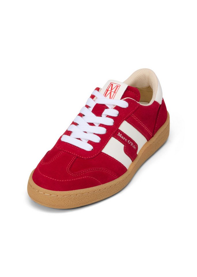 Marc O'Polo aus hochwertigem Rindleder Sneaker (rot)
