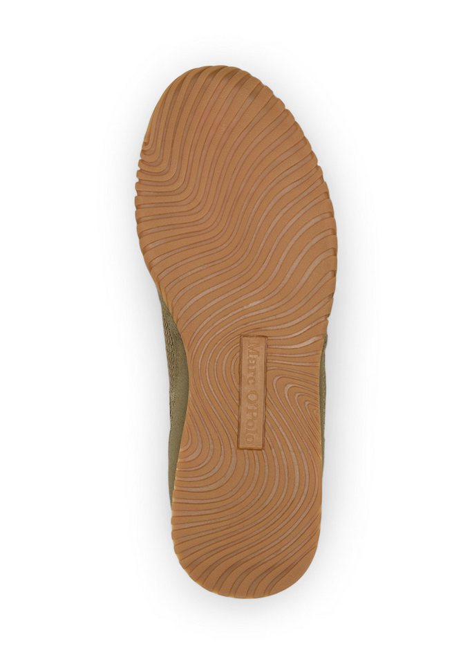 Marc O'Polo aus Leder und Mesh Sneaker (Pure Sage)