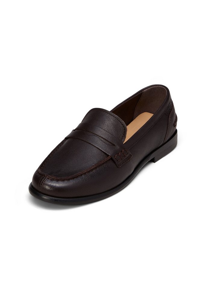 Marc O'Polo aus natürlichem Ziegenleder Loafer (Burnt Coffee)