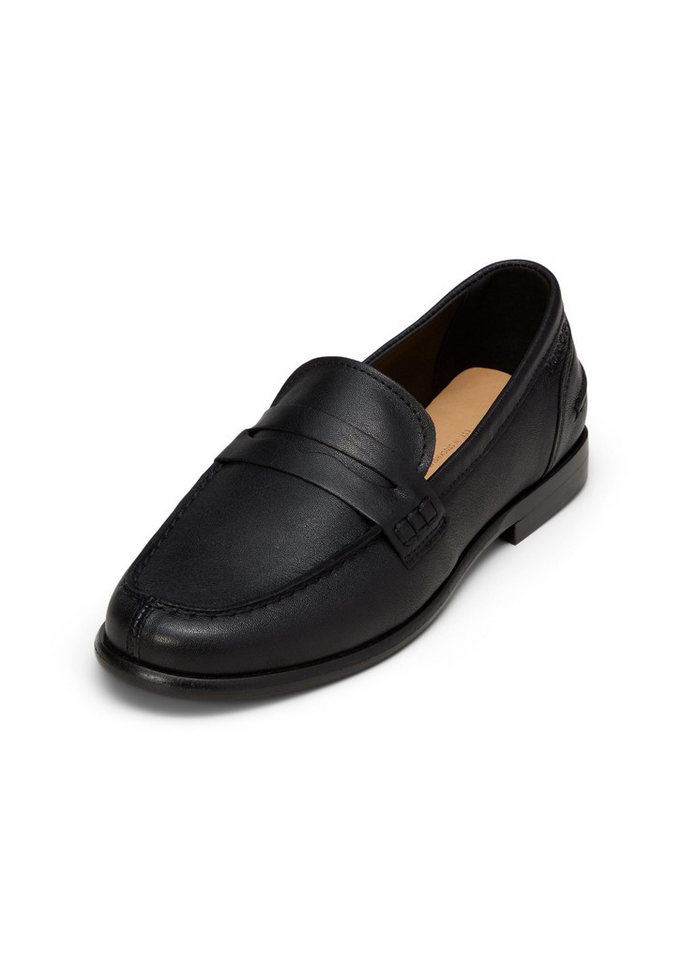 Marc O'Polo aus natürlichem Ziegenleder Loafer (schwarz)