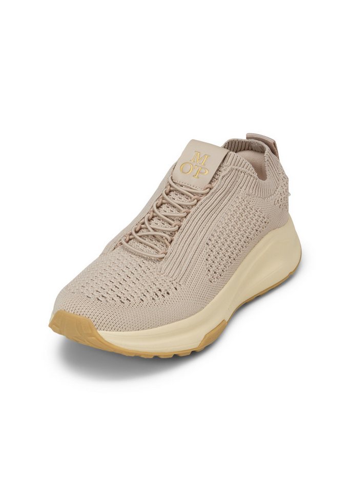 Marc O'Polo aus recyceltem Polyester Sneaker (beige/braun)