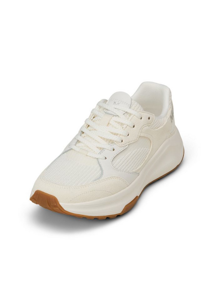 Marc O'Polo aus Rindleder mit Mesh-Einsatz Sneaker (weiß)