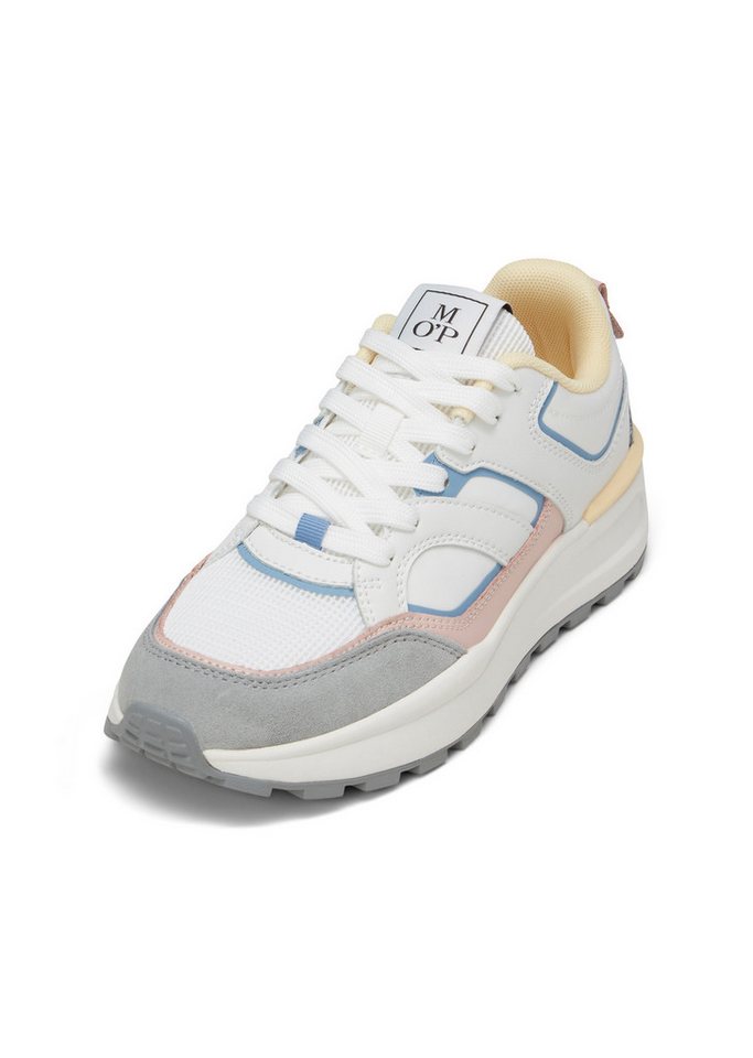 Marc O'Polo aus Rindleder und Mesh Sneaker