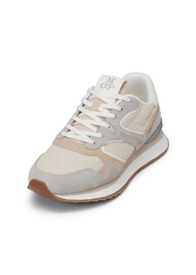 Marc O'Polo aus Rindleder und recyceltem Polyester Sneaker