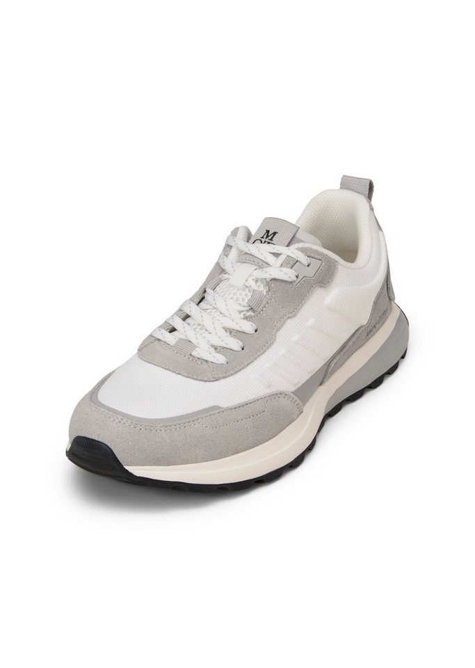 Marc O'Polo aus Rindleder und recyceltem Polyester Sneaker (weiß)