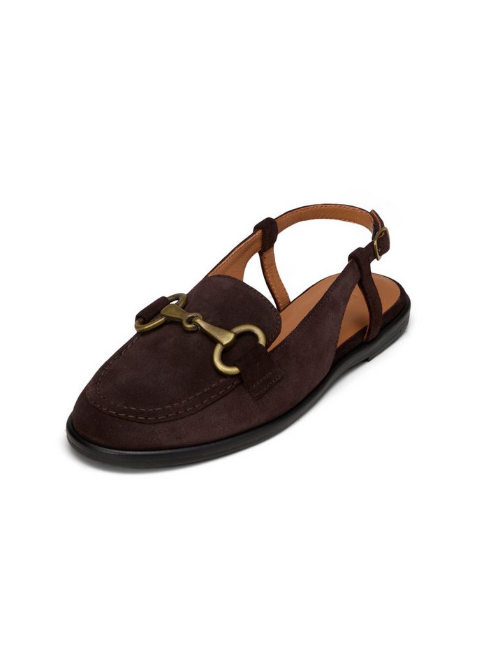 Marc O'Polo aus softem Veloursleder Sandale (grau)