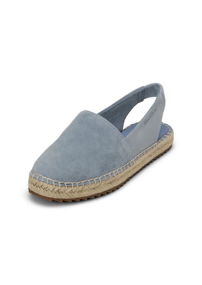 Marc O'Polo aus Suede-Ziegenleder Espadrille (blau)