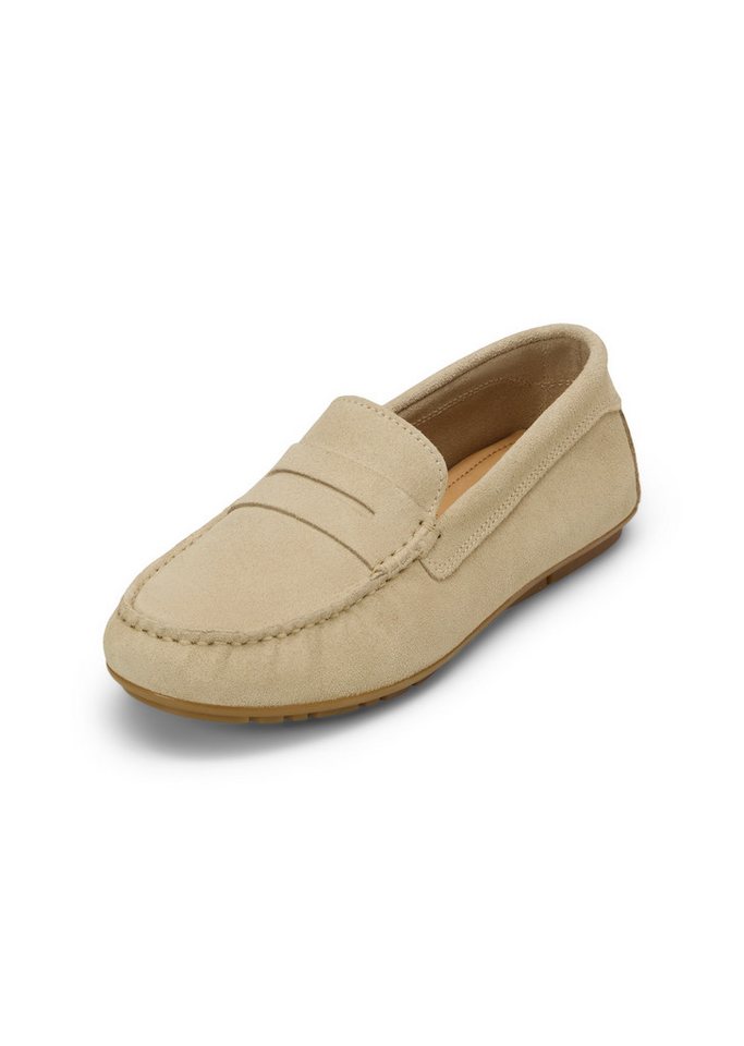 Marc O'Polo aus Velours-Rindleder Mokassin (braun)