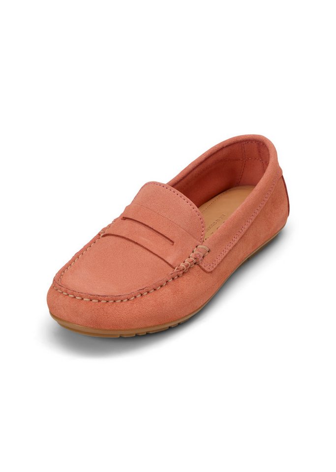 Marc O'Polo aus Velours-Rindleder Mokassin (lobster bisque)