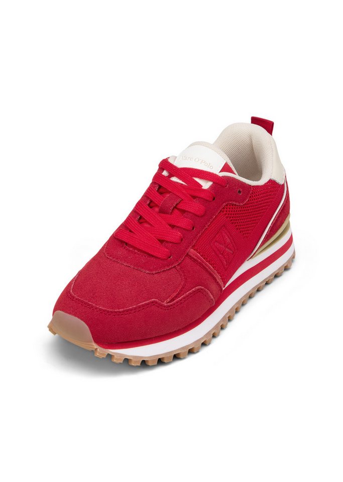 Marc O'Polo aus Veloursleder und Mesh Sneaker