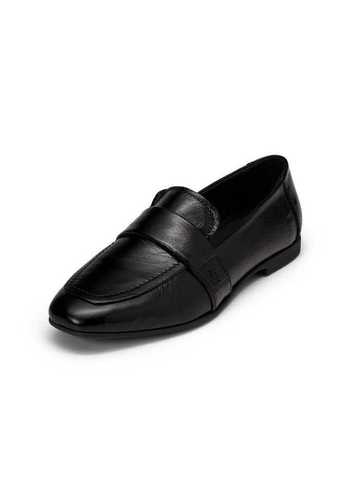 Marc O'Polo aus veredeltem Rindleder Loafer (schwarz)