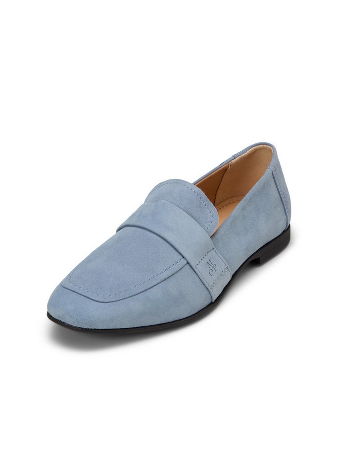 Marc O'Polo aus weichem Velours-Rindleder Loafer (blau)