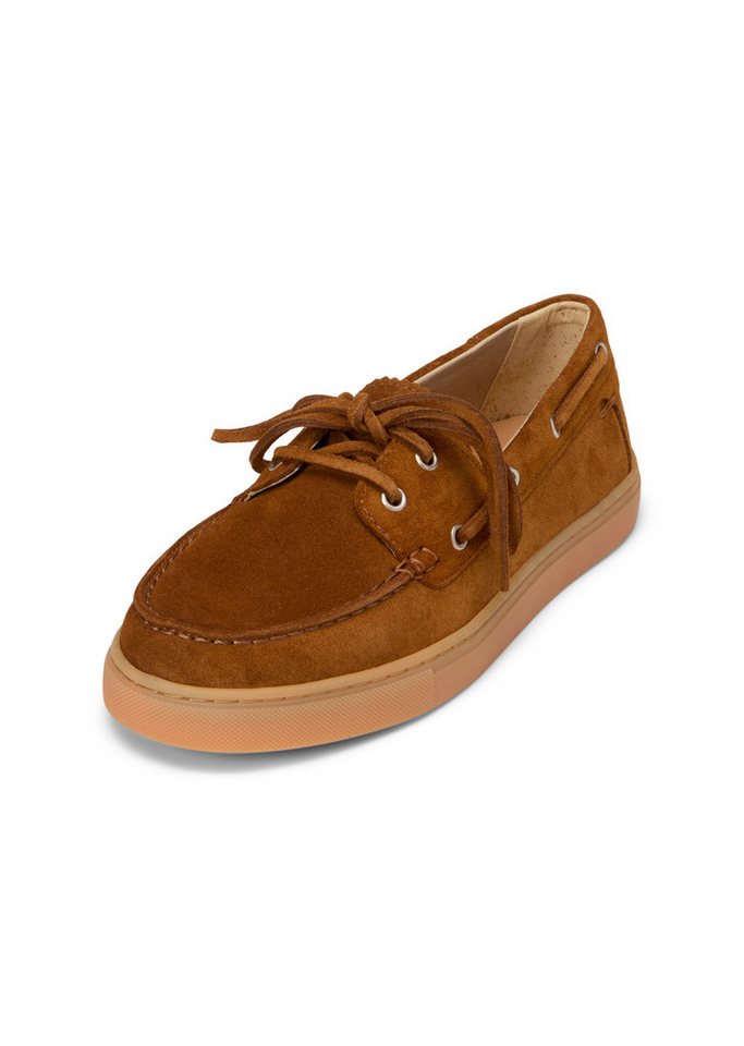 Marc O'Polo aus weichem Veloursleder Bootsschuh (braun)