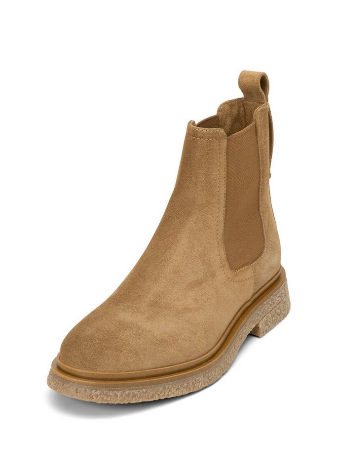 Marc O'Polo aus weichem Veloursleder Chelseaboots (braun)