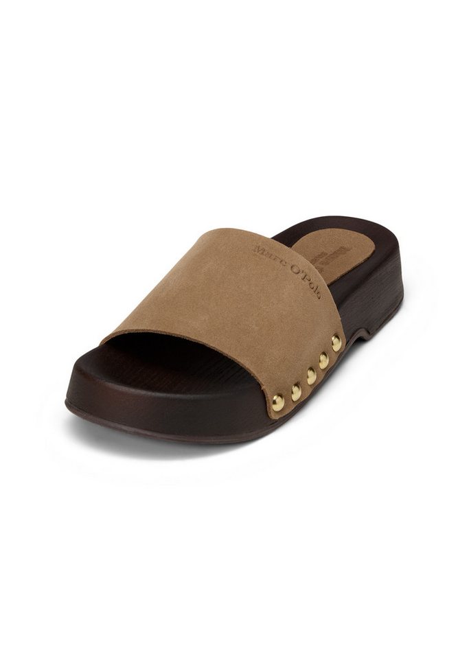 Marc O'Polo aus weichem Veloursleder Sandale (braun)