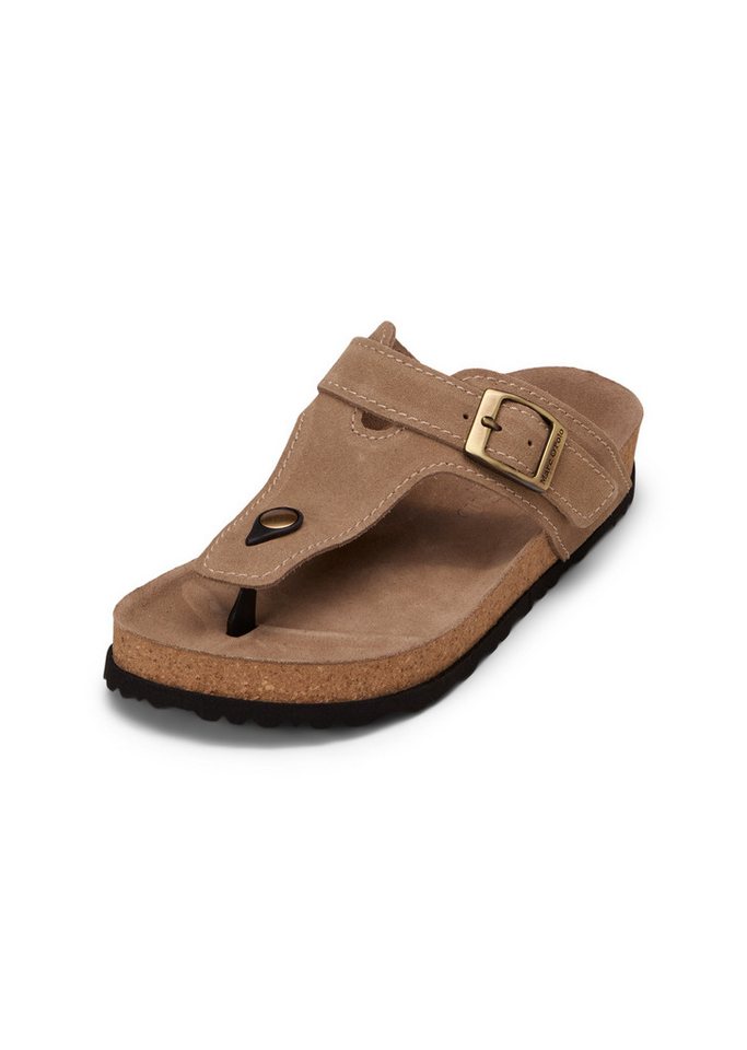 Marc O'Polo aus weichem Veloursleder Sandale (braun)