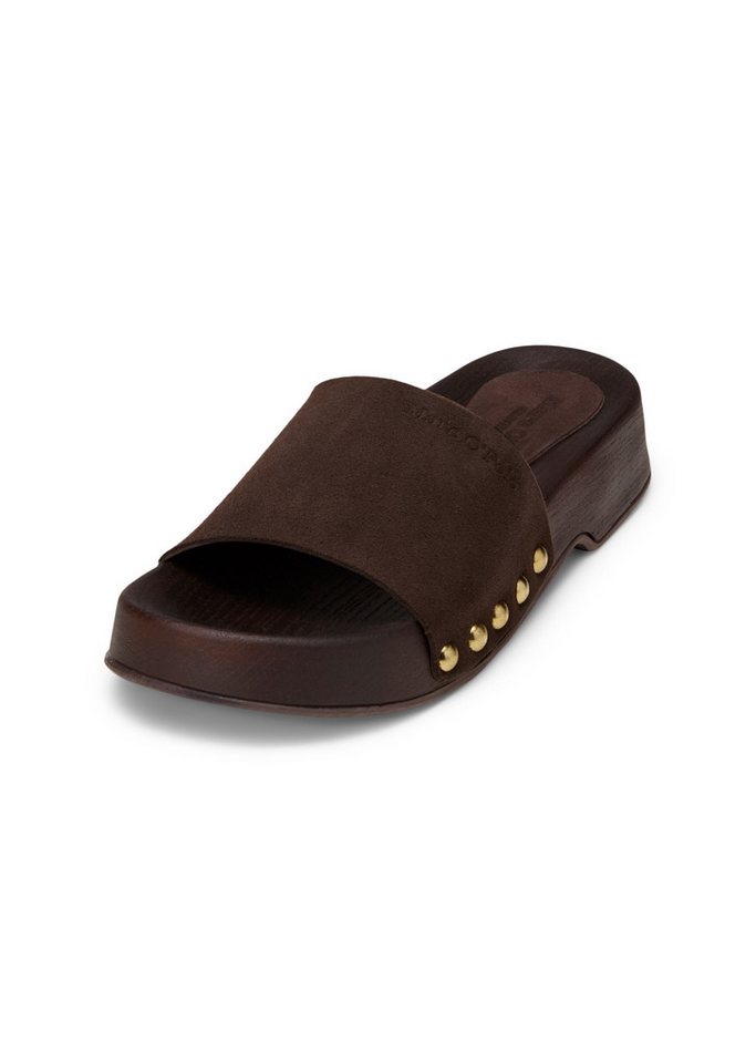 Marc O'Polo aus weichem Veloursleder Sandale (Burnt Coffee)