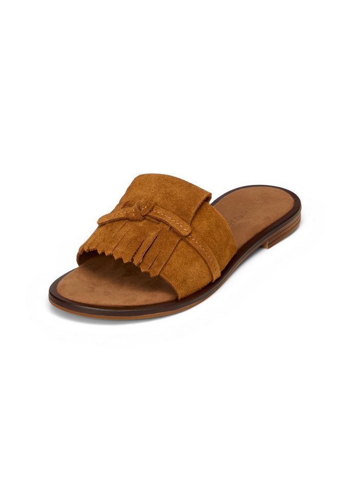 Marc O'Polo aus weichem Veloursleder Sandale (Burnt Tobacco)