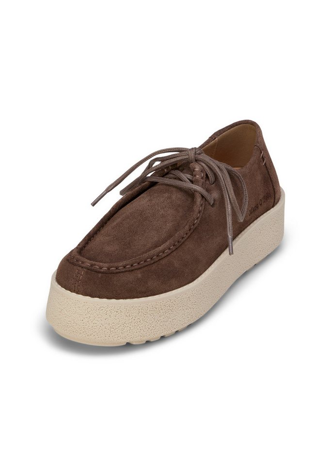Marc O'Polo aus weichem Veloursleder Schlupfboots (braun)