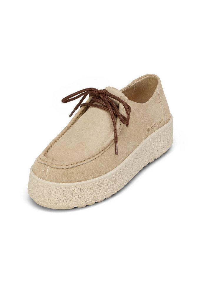 Marc O'Polo aus weichem Veloursleder Schlupfboots (braun)