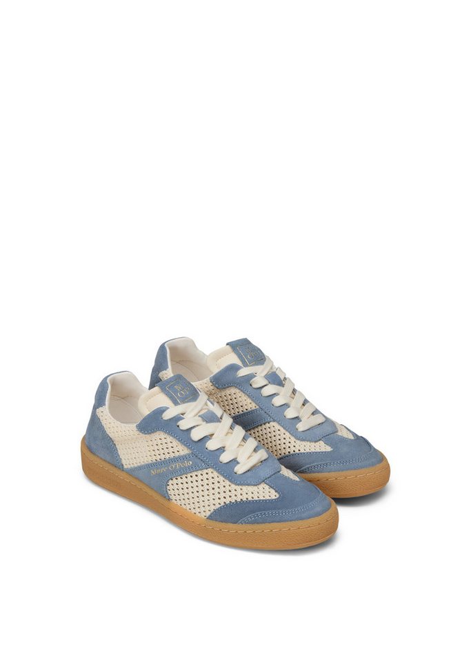Marc O'Polo Court Sneaker Basket Sneaker, Halbschuh, Schnürschuh mit Memory Foam