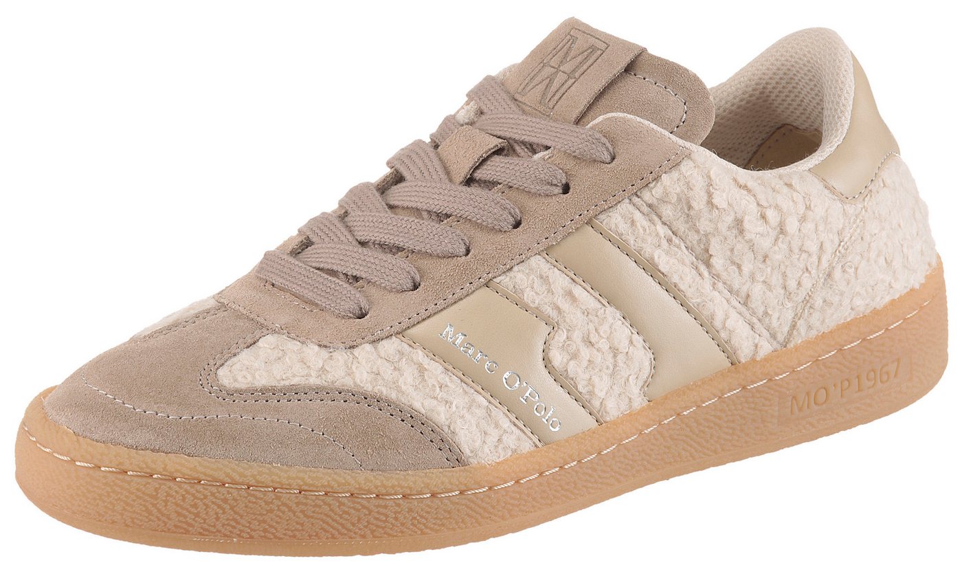 Marc O'Polo Court Sneaker Retro-Sneaker, Schnürschuh, Halbschuh mit Memory Foam Ausstattung