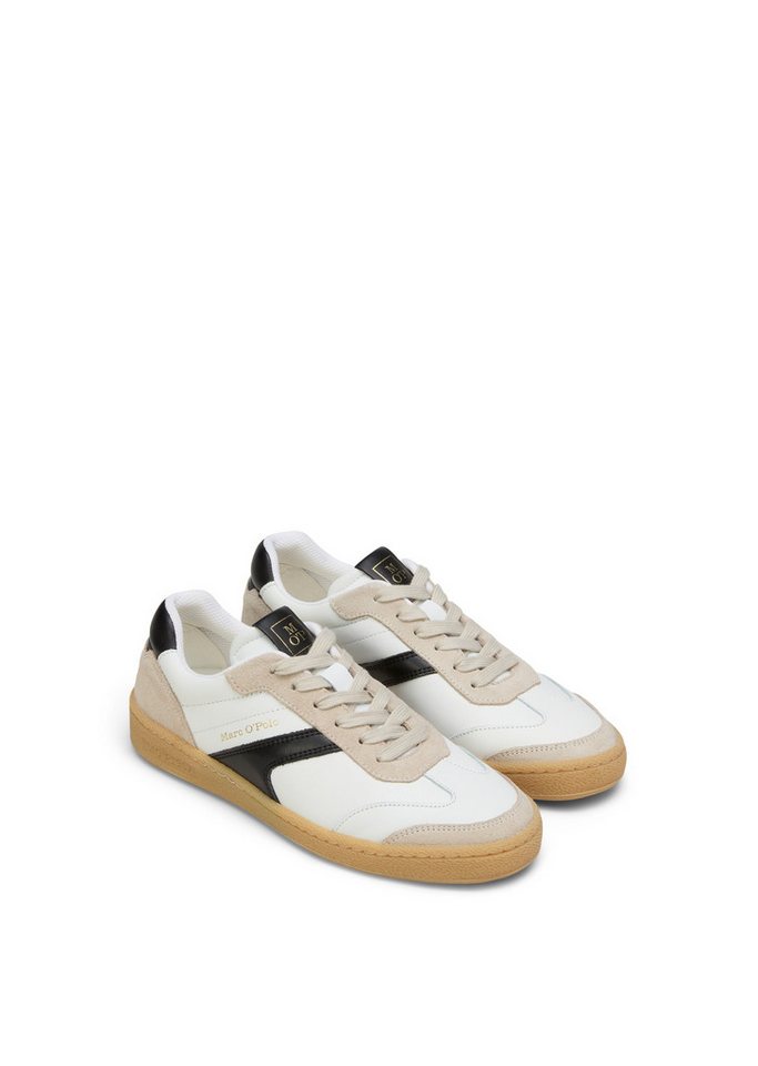Marc O'Polo COURT W Sneaker Retro-Sneaker, Schnürschuh, Halbschuh mit Memory Foam Innensohle