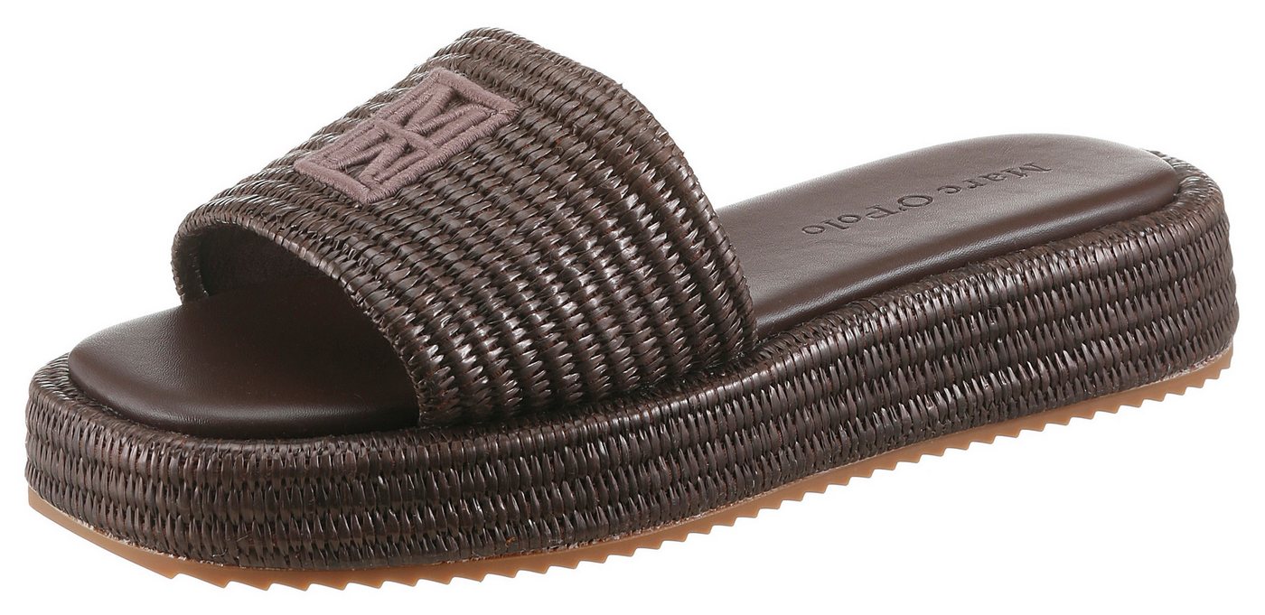 Marc O'Polo Larissa Pantolette Sommerschuh, Urlaubsschuh, Strandschuh, zum Schlupfen