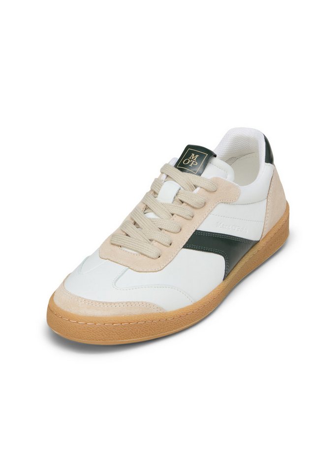 Marc O'Polo mit edlem Rindleder Sneaker (weiß)