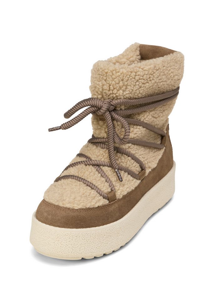 Marc O'Polo mit flauschigem Warmfutter Winterboots (braun)