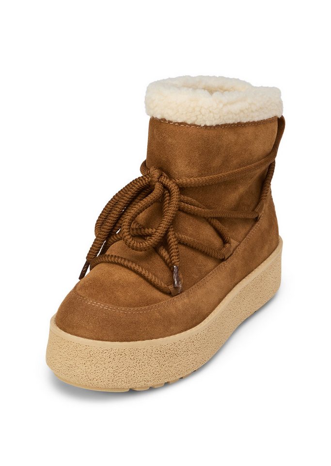 Marc O'Polo mit flauschigem Warmfutter Winterboots (braun)