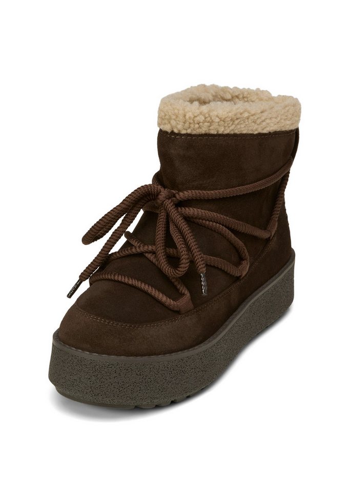 Marc O'Polo mit flauschigem Warmfutter Winterboots (dark earth)