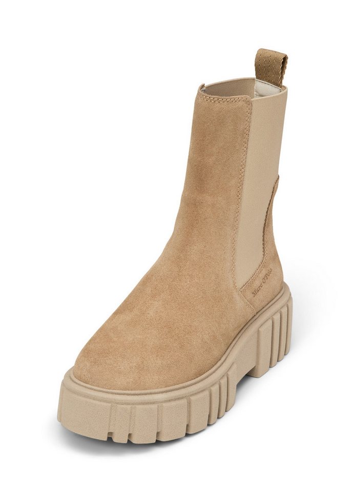 Marc O'Polo mit leichter Plateausohle Chelseaboots (braun)