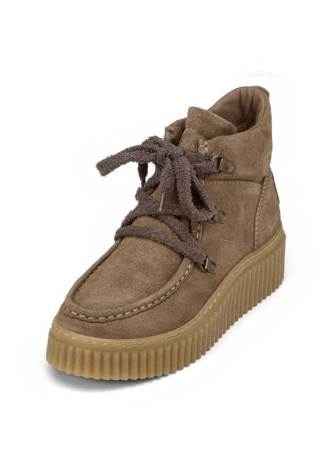 Marc O'Polo mit markanter Rillen-Plateausohle Stiefelette (braun)