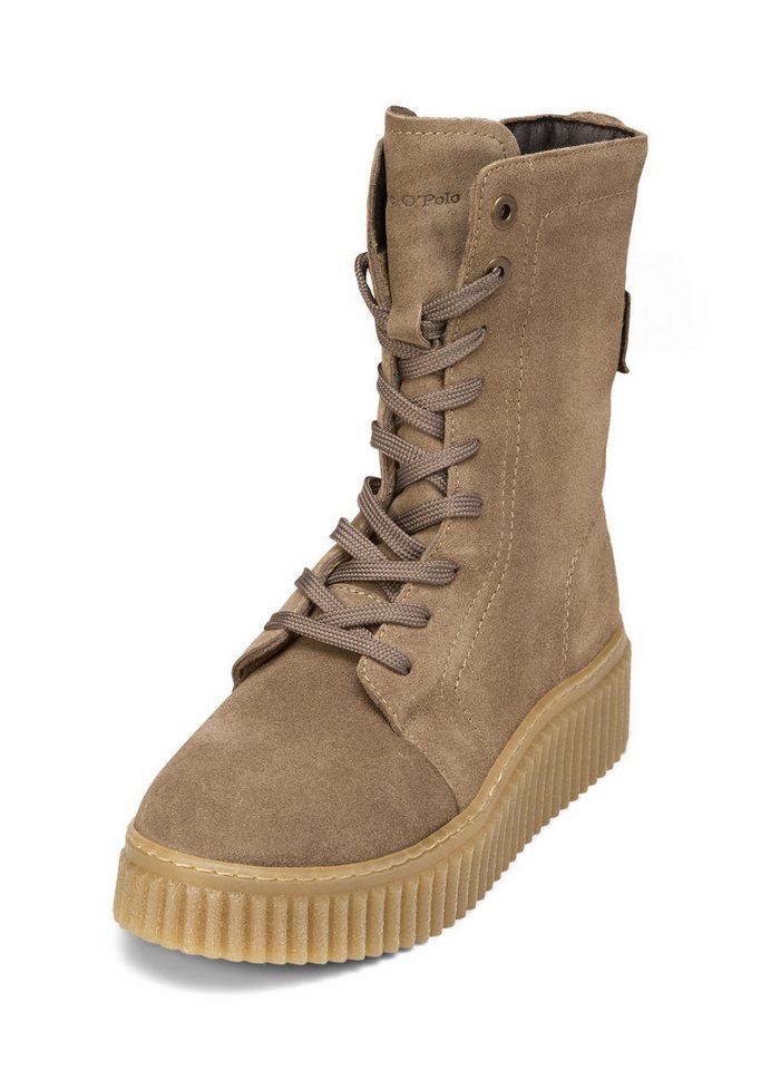 Marc O'Polo mit praktischem Innenzipper Stiefelette (braun)