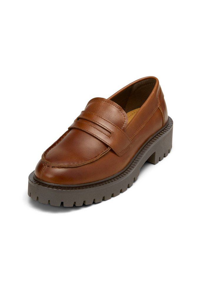Marc O'Polo mit robuster Profil-Laufsohle Loafer (braun)