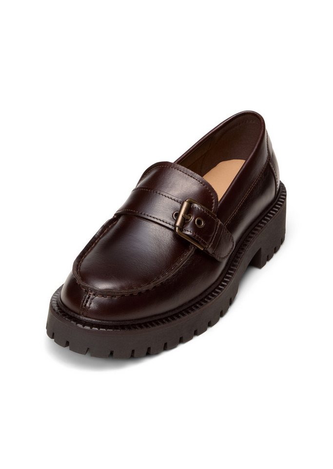 Marc O'Polo mit robuster Profil-Laufsohle Loafer (braun)