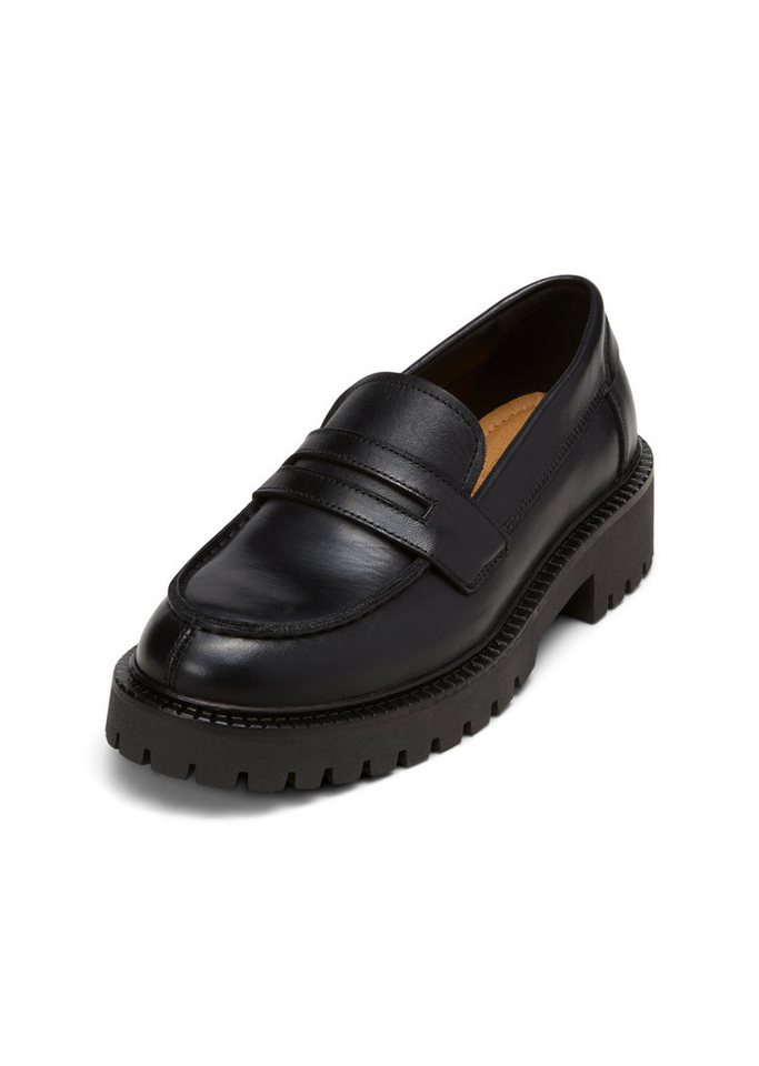 Marc O'Polo mit robuster Profil-Laufsohle Loafer (schwarz)