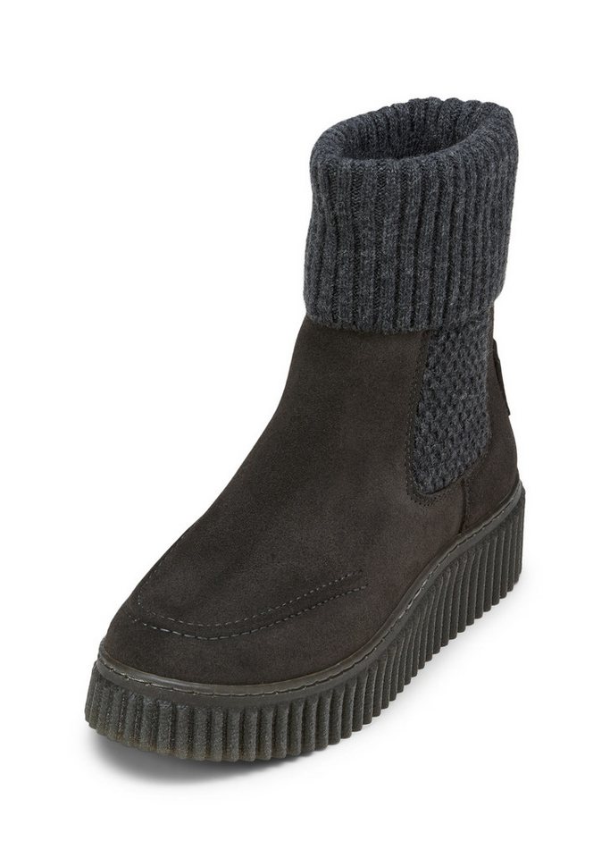 Marc O'Polo mit Strickumschlag Chelseaboots (dark graphite)
