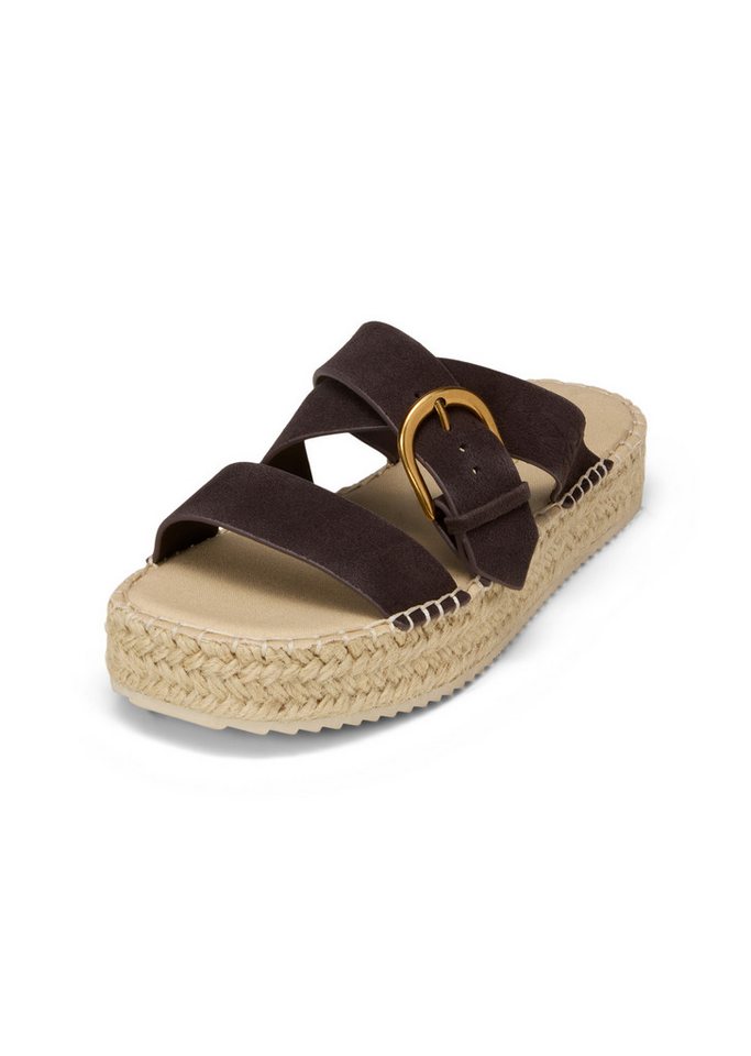 Marc O'Polo mit Velourslederriemen Sandale (Burnt Coffee)