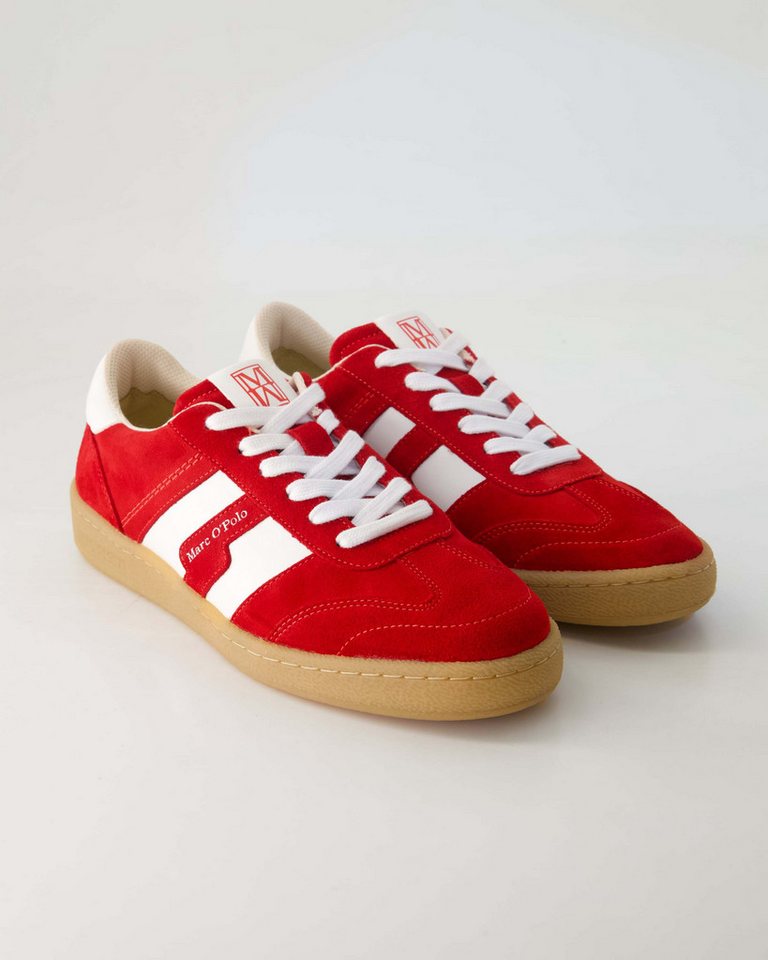 Marc O'Polo Sneaker Sneaker Obermaterial: Leder und Sonstiges Material (rot)