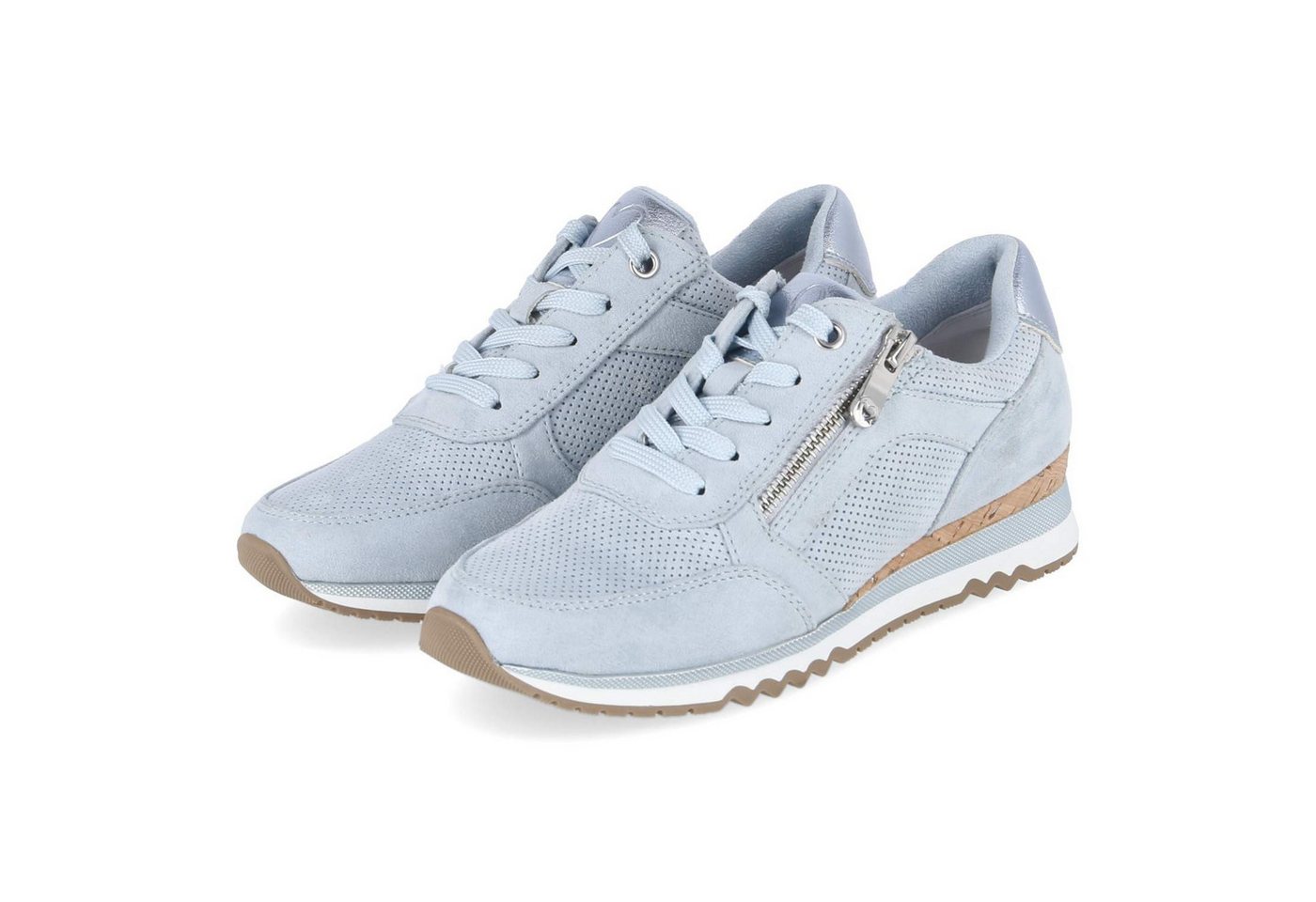 marco tozzi 2-23781-41-876 Damen Textil & Synthetik hellblau Schnürschuh