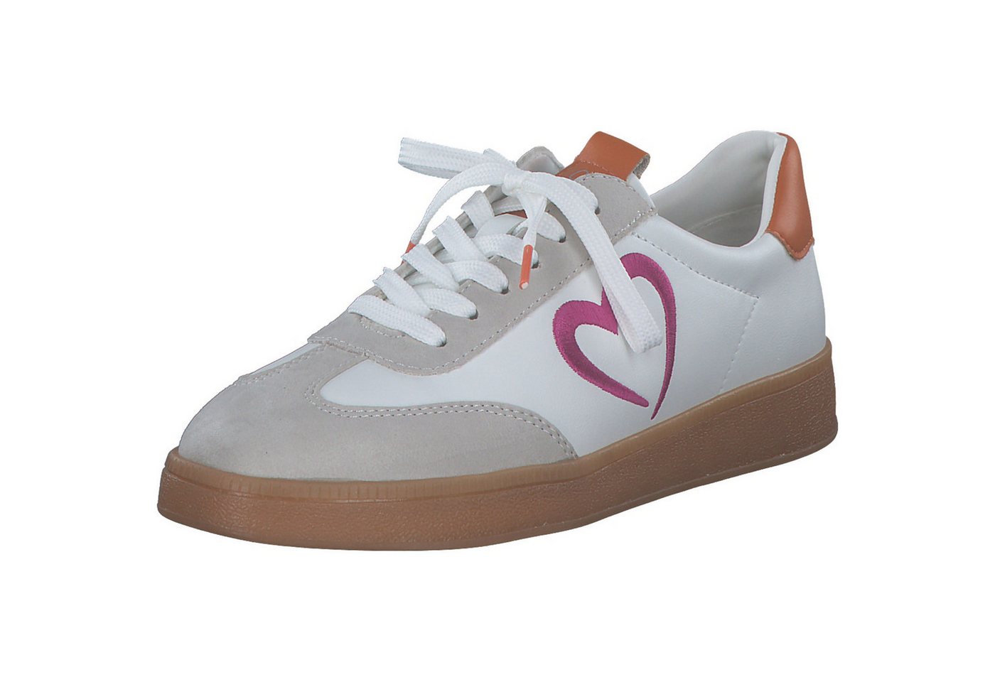 marco tozzi 83701-44 Schnürschuh (weiß/rosa)