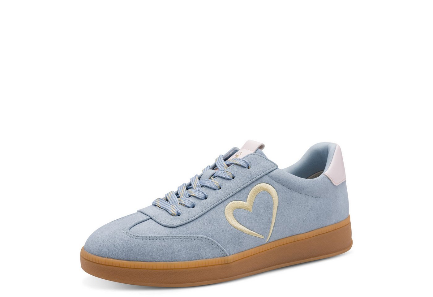 MARCO TOZZI by GMK Plateausneaker, Freizeitschuh, Halbschuh, Schnürschuh mit seitlichem Herz-Detail